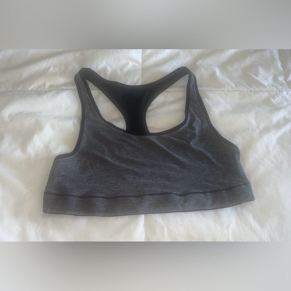 Women’s Reversible Sports Bra Gray/Black Large